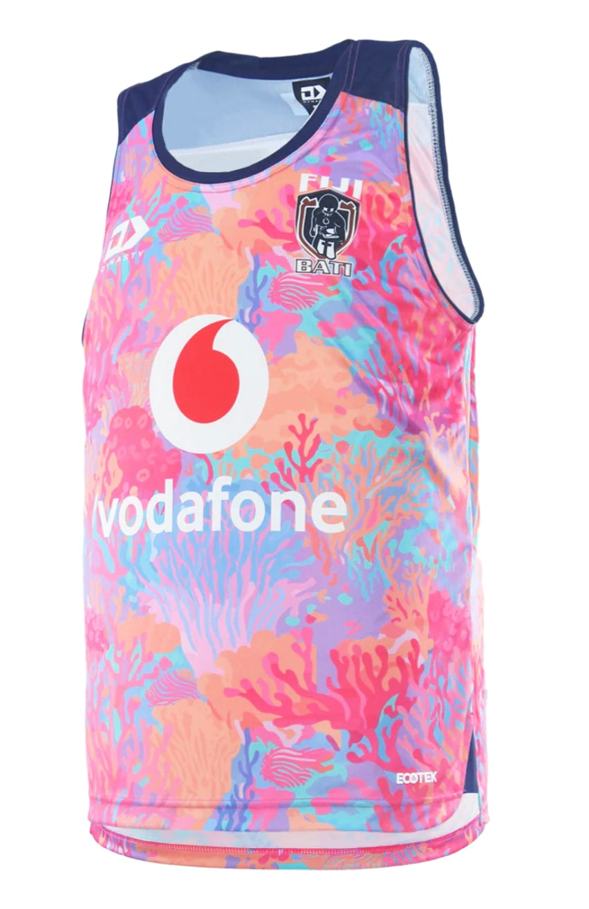 2025 FIJI BATI MENS TRAINING/GYM VEST- CORAL
