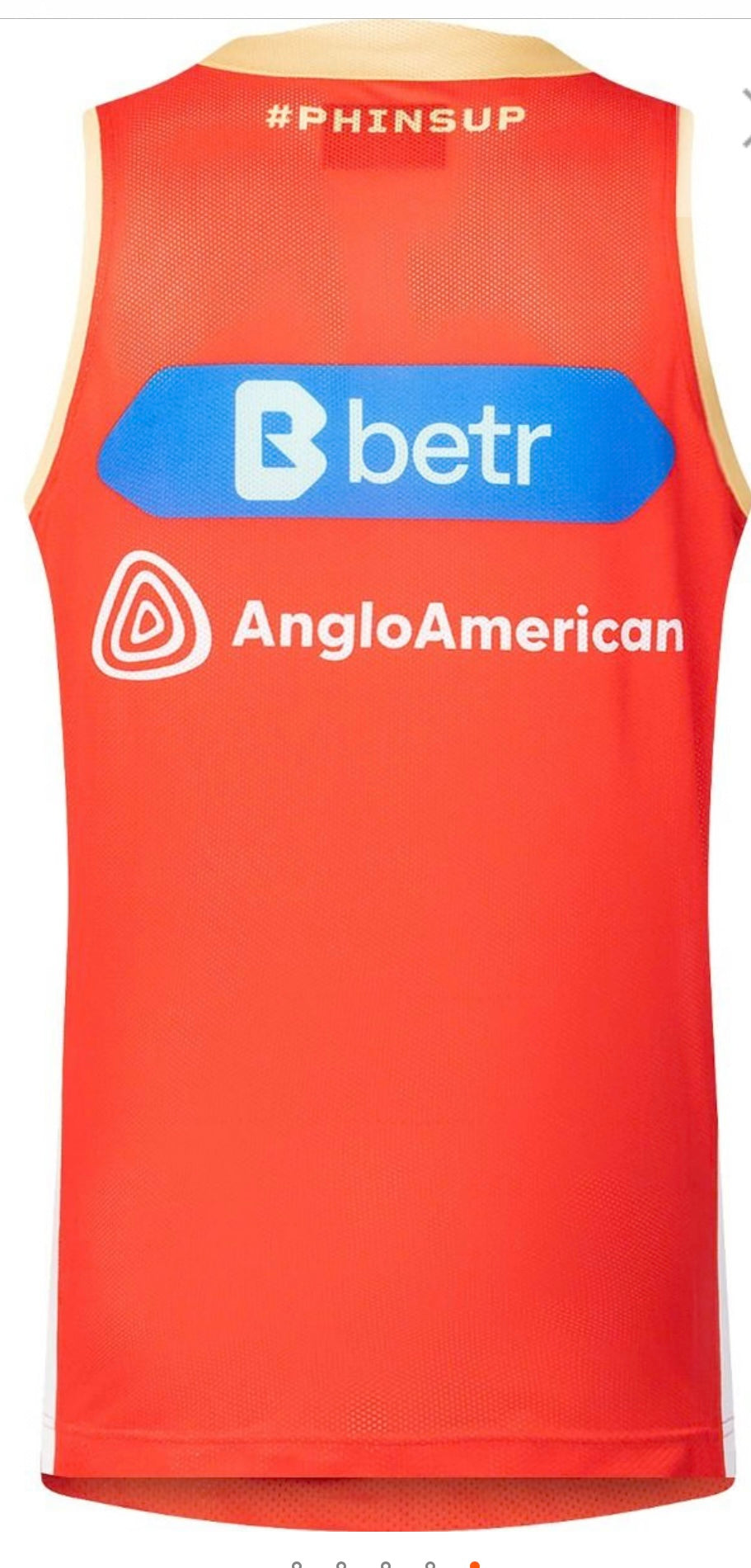 Dolphins rugby league training/gym vest (season 2025) adults