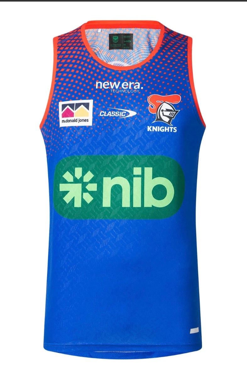 Newcastle Knights training/gym vests (season 2025)