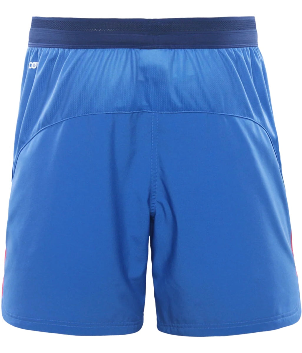 New Zealand Warriors training/gym shorts with zip pockets blue (season 2025) Adults