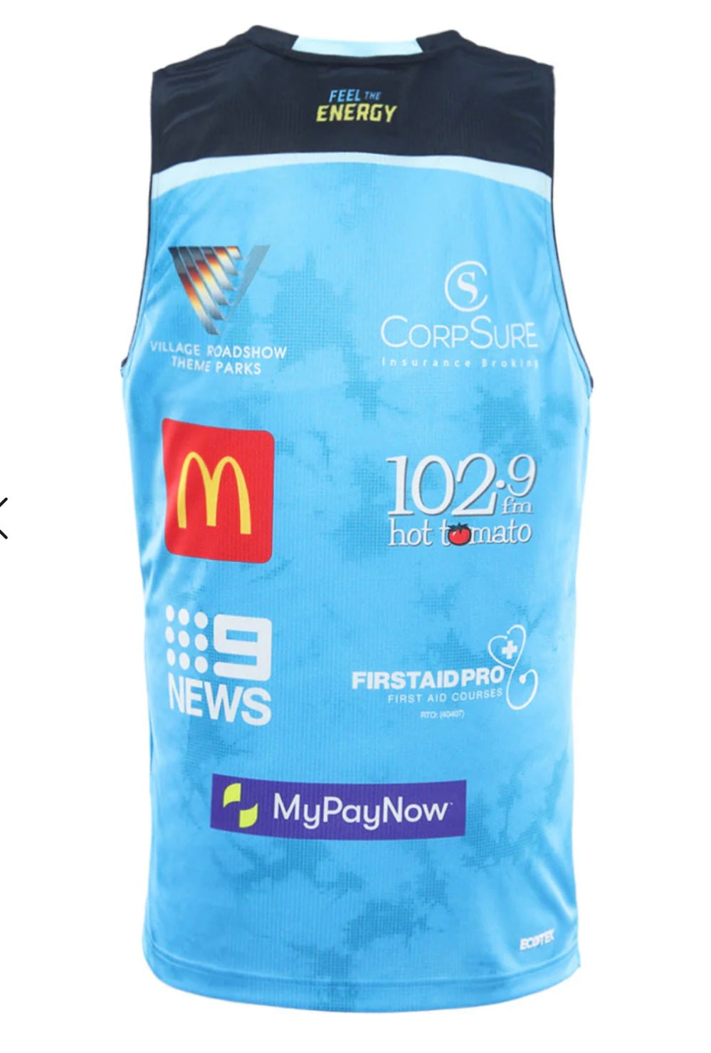 Gold Coast Titans training/gym vest (season 2025)