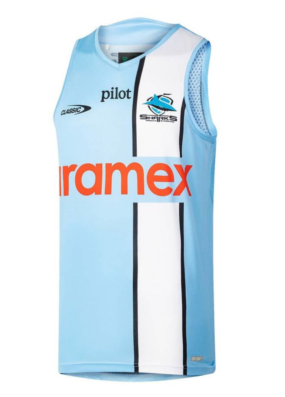 Cronulla Sharks training/gym vest (season 2026) blue