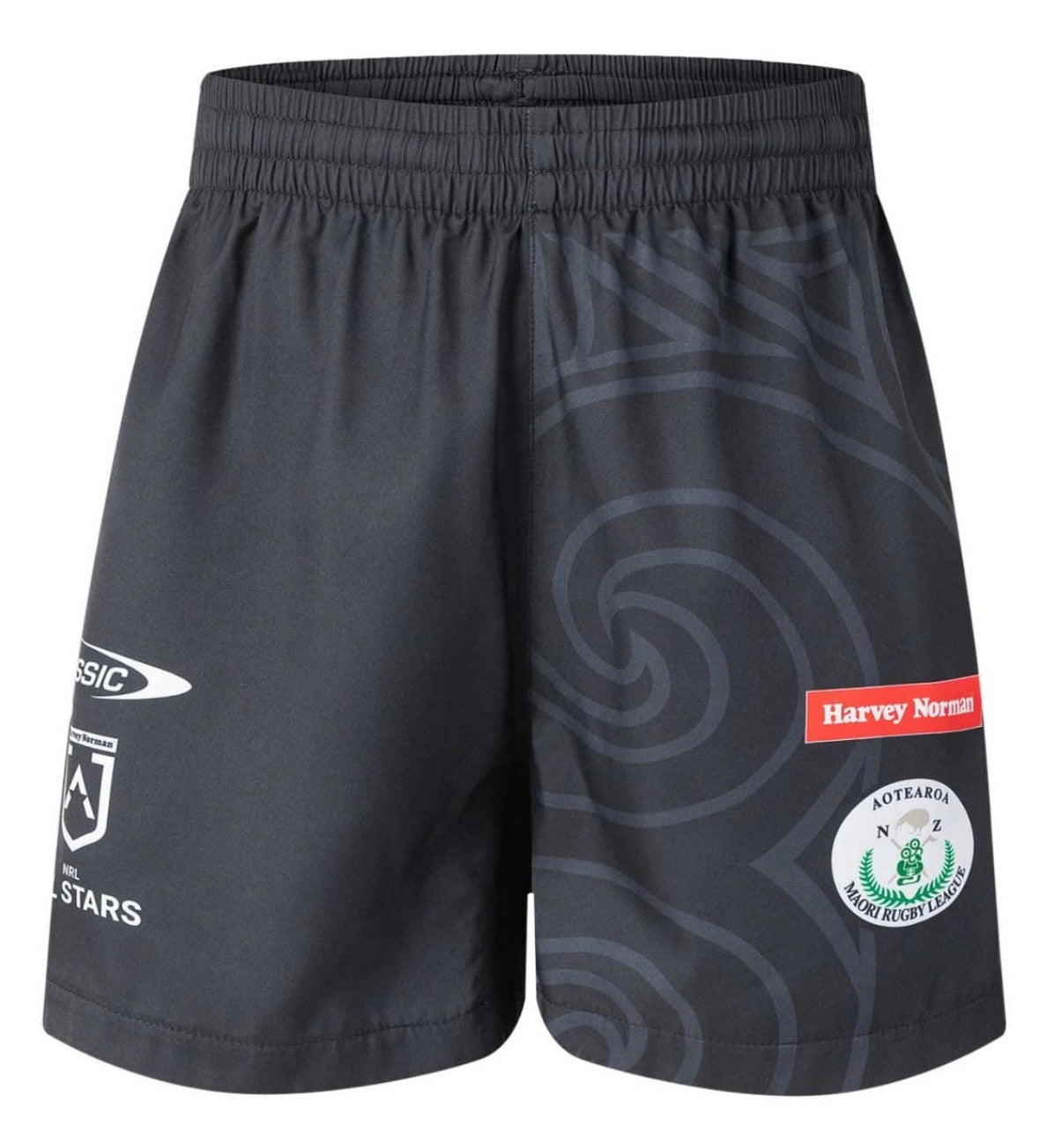NRL Māori All stars training/gym shorts with zip pockets (season 2025)