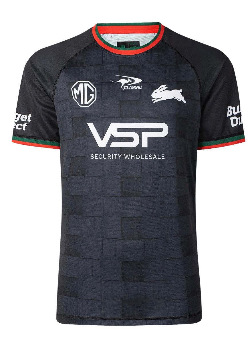 South Sydney Rabbitohs black training T-shirt (season 2026) Adults