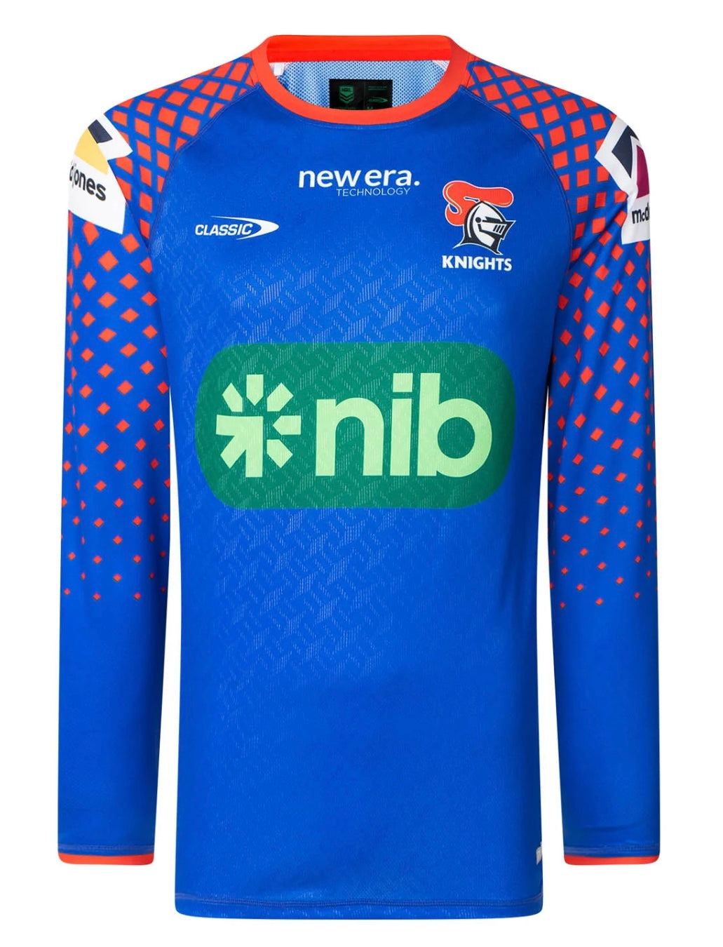 Newcastle Knights long sleeve training t-shirt (season 2025)