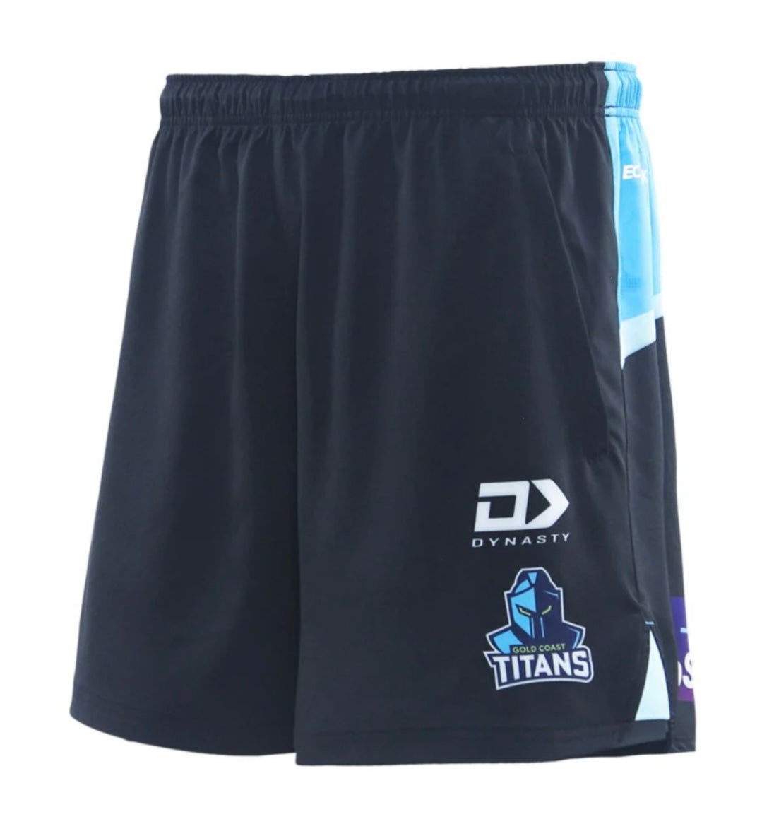 Gold Coast Titans training/gym shorts with zip pockets (season 2025)
