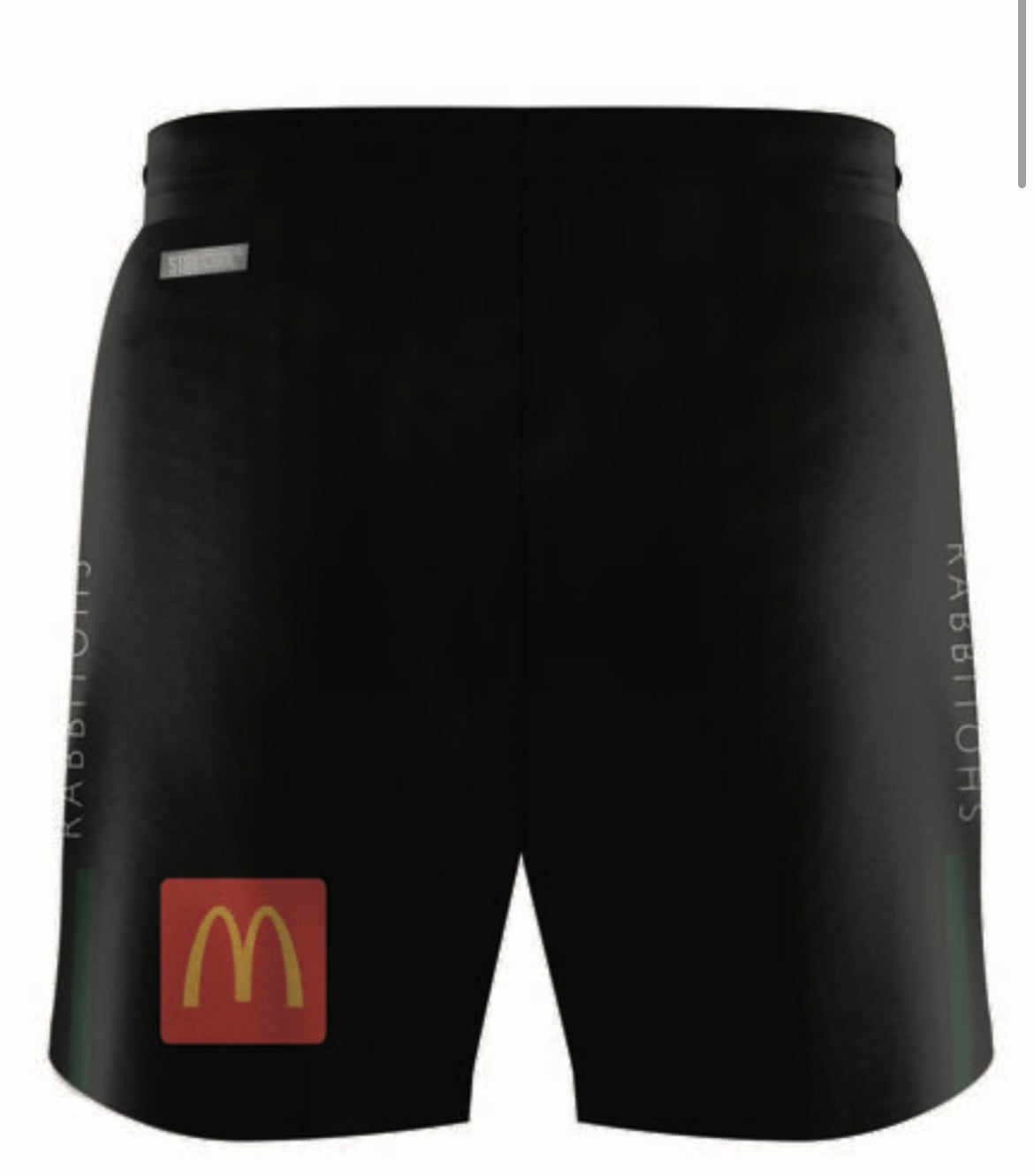 South Sydney Rabbitohs training/gym shorts with zip pockets (season 2024)