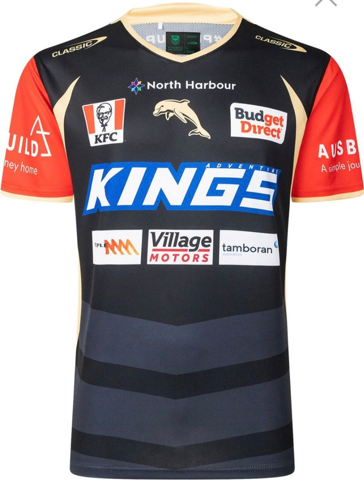 Dolphins rugby league t-shirt (season 2025) adults