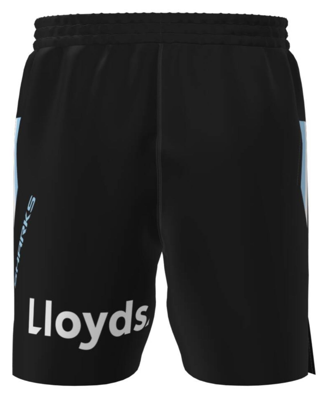 CRONULLA SHARKS TRAINING/GYM SHORTS WITH ZIP POCKETS