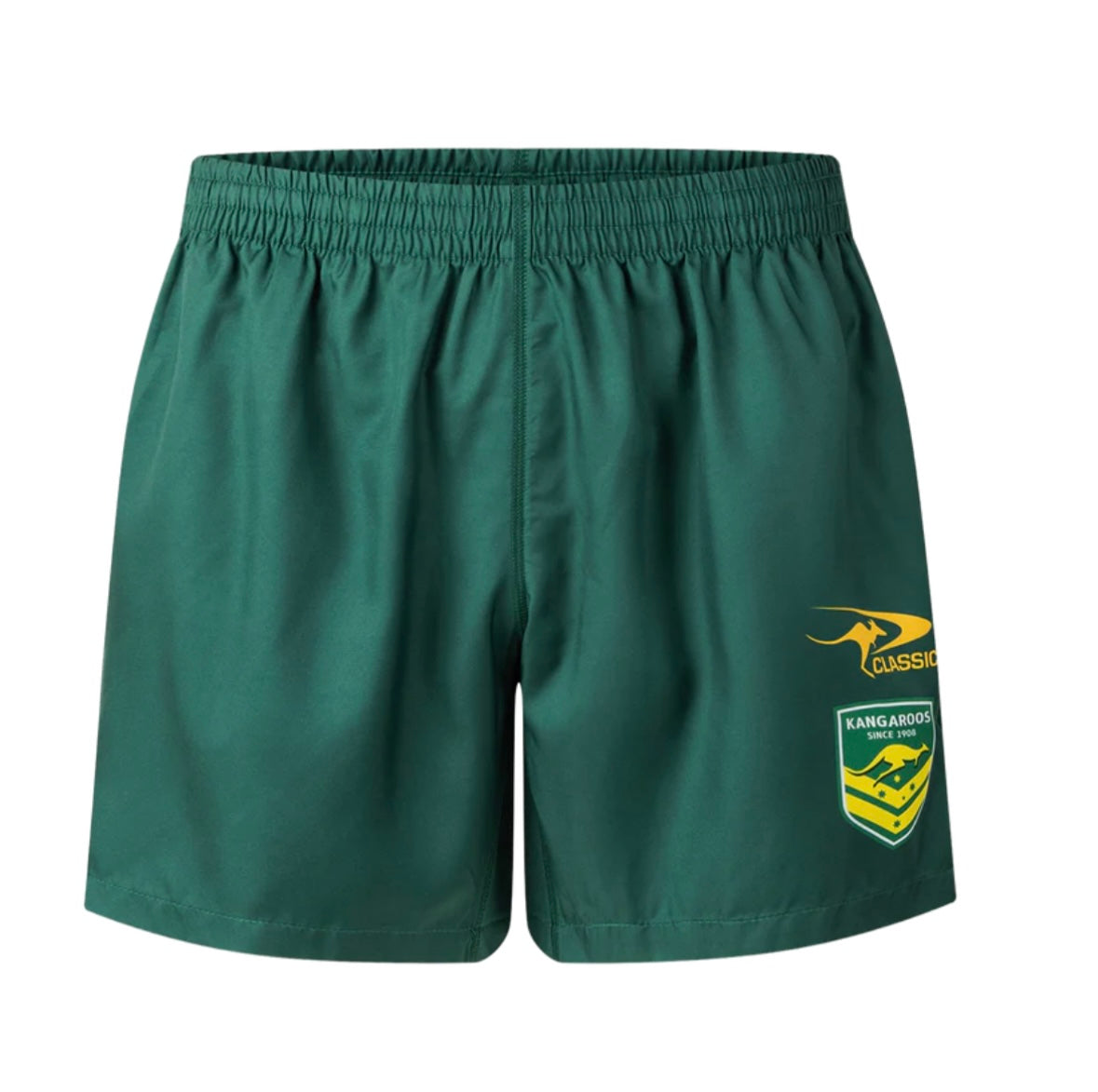 AUSTRALIAN KANGAROOS TRAINING/GYM SHORTS WITH POCKETS (adults) Green season 2025