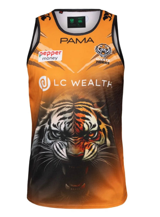 Wests Tigers training/gym vest (season 2026)