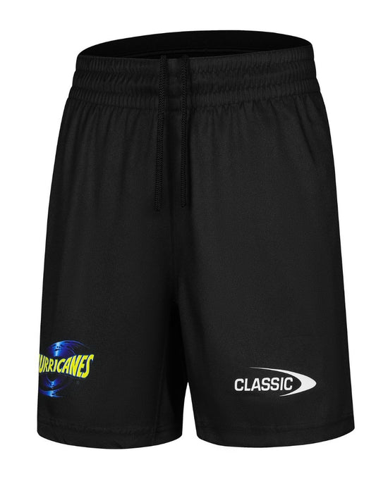 Hurricanes rugby training/gym shorts with zip pockets (season 2024)