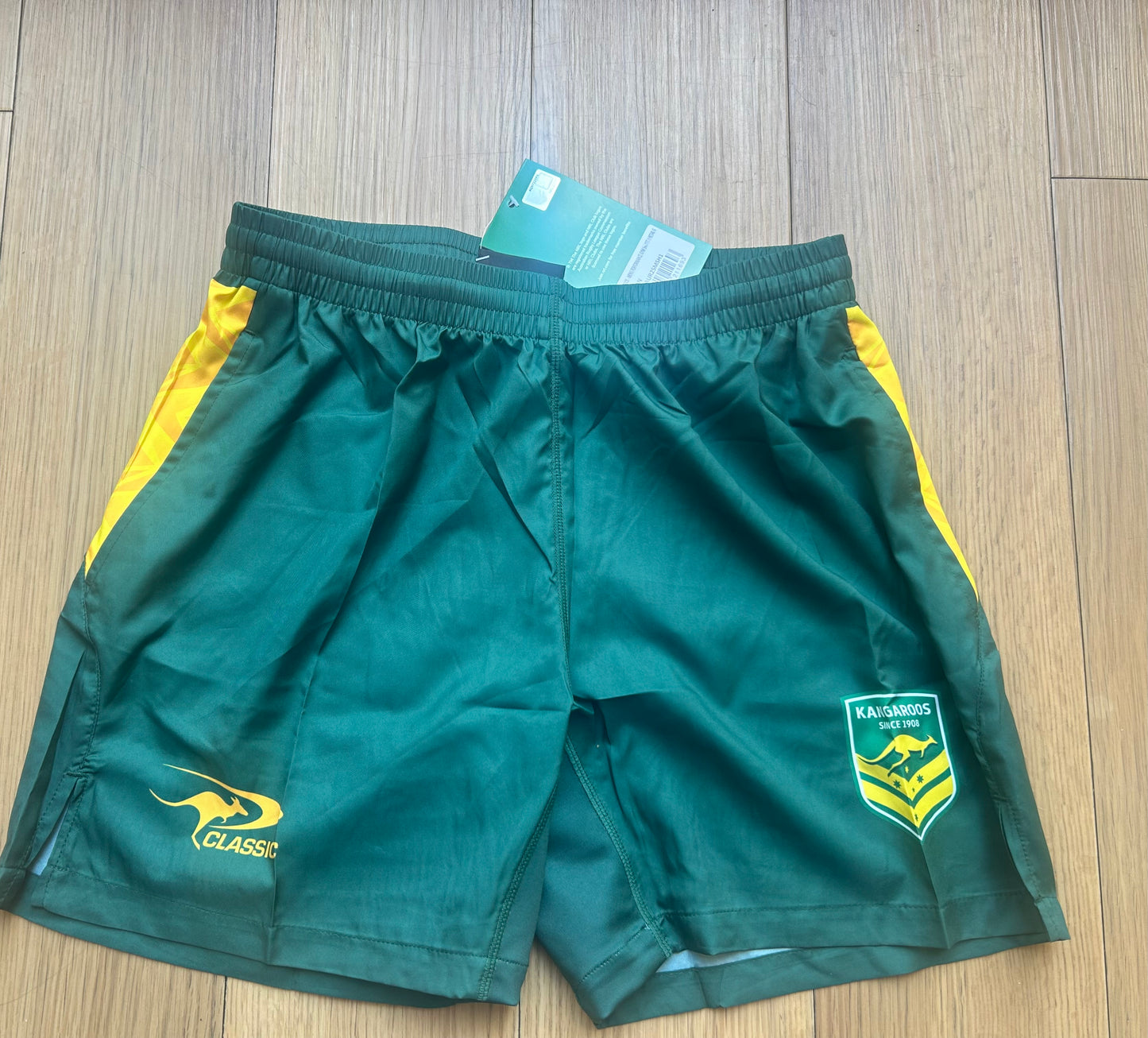 AUSTRALIAN KANGAROOS TRAINING/GYM SHORTS WITH POCKETS (kids)