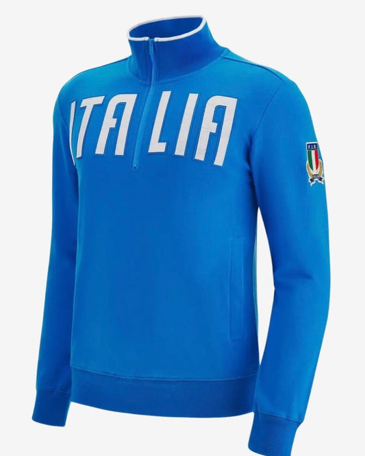 Italy rugby union 1/4 zip travel jacket
