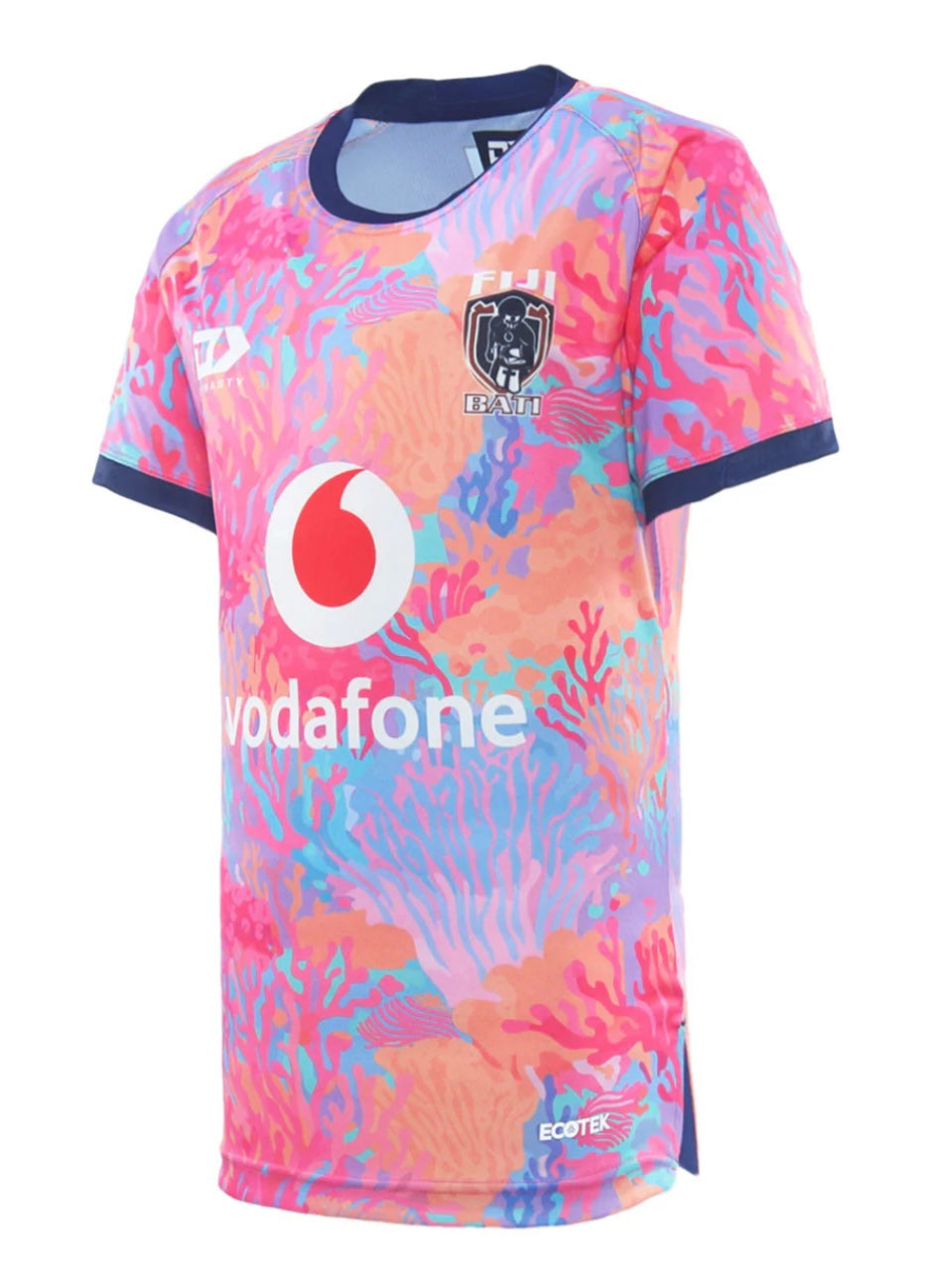 2025 FIJI BATI MENS WARM UP TEE - CORAL