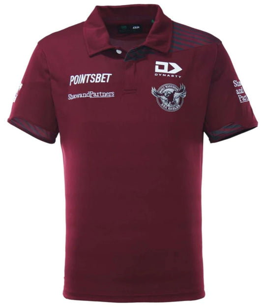 MANLY SEA EAGLES MEDIA POLO SHIRT