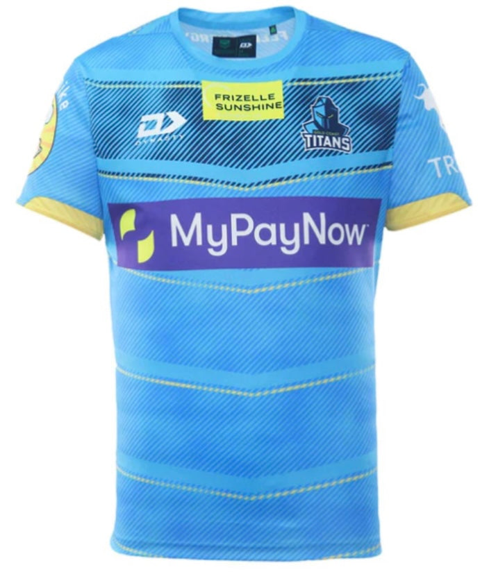 GOLD COAST TITANS TRAINING T-SHIRT (blue)