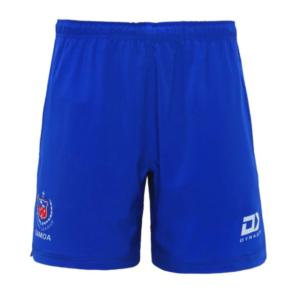 Samoa Rugby League training/gym shorts (blue)