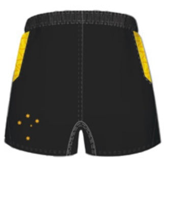 AUSTRALIAN KANGAROOS TRAINING/GYM SHORTS WITH POCKETS season 2024/25 (adults)