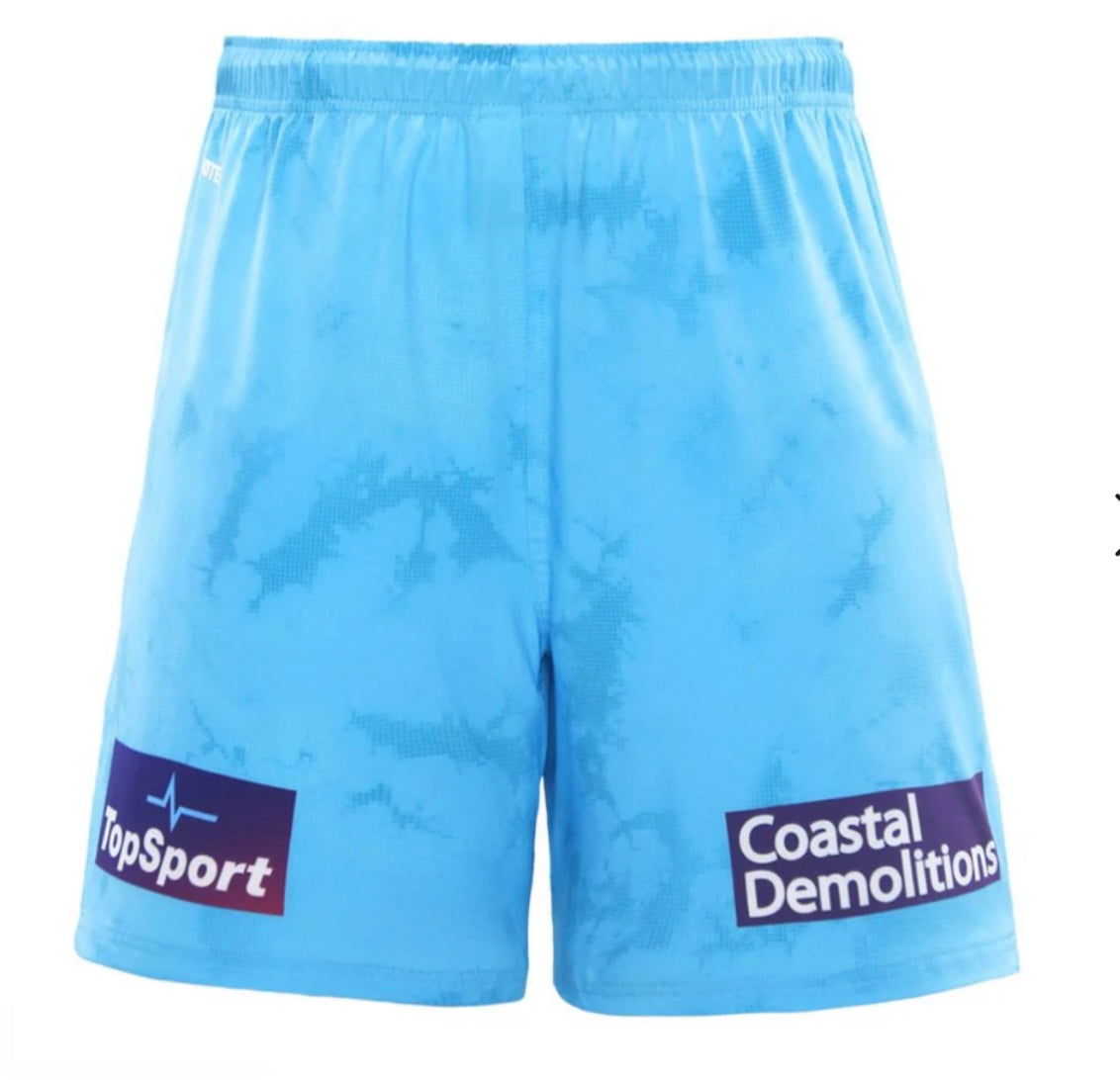 Gold Coast Titans training/gym shorts with zip pockets (season 2025)