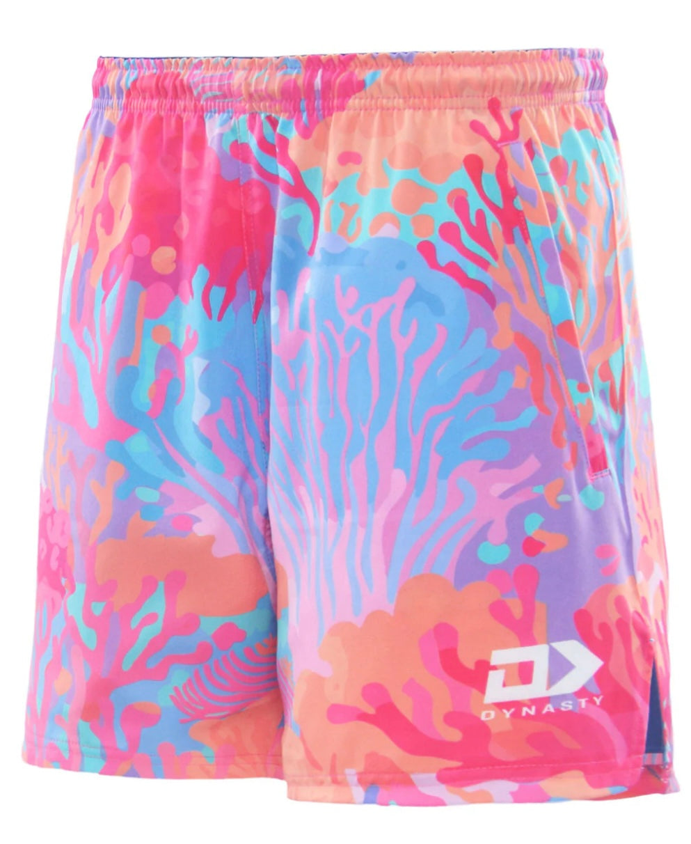 2025 FIJI BATI MENS TRAINING/GYM SHORTS - CORAL
