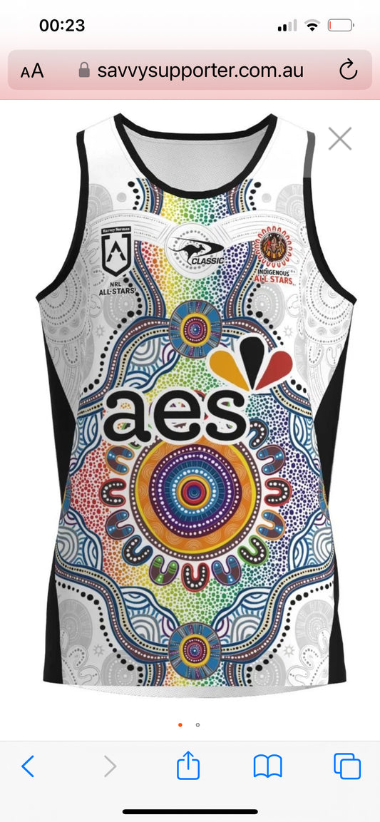 NRL INDIGENOUS ALL STARS TRAINING/GYM VEST