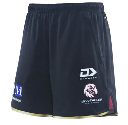 Manly Sea Eagles training/gym shorts with zip pockets (season 2025)