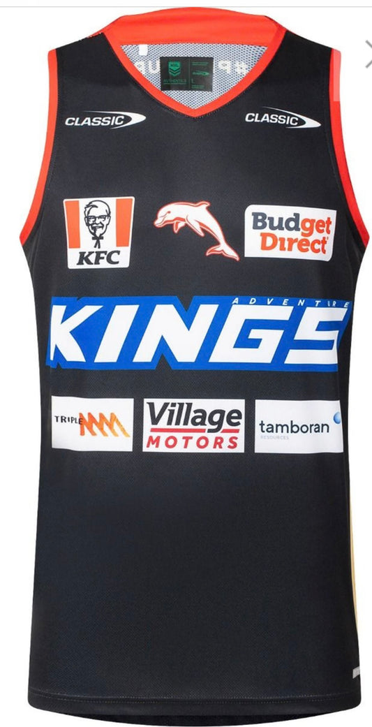 Dolphins rugby league training/gym vests (season 2025) kids