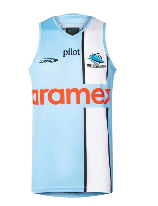 Cronulla Sharks training/gym vest (season 2026) blue