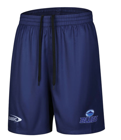 Blues rugby training/gym shorts with zip pockets (season 2024)