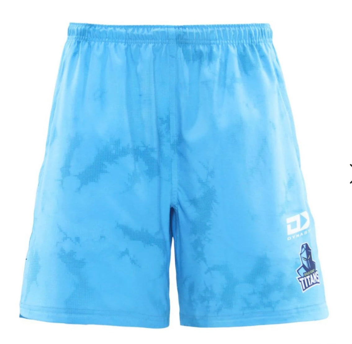 Gold Coast Titans training/gym shorts with zip pockets (season 2025)