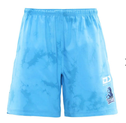 Gold Coast Titans training/gym shorts with zip pockets (season 2025)