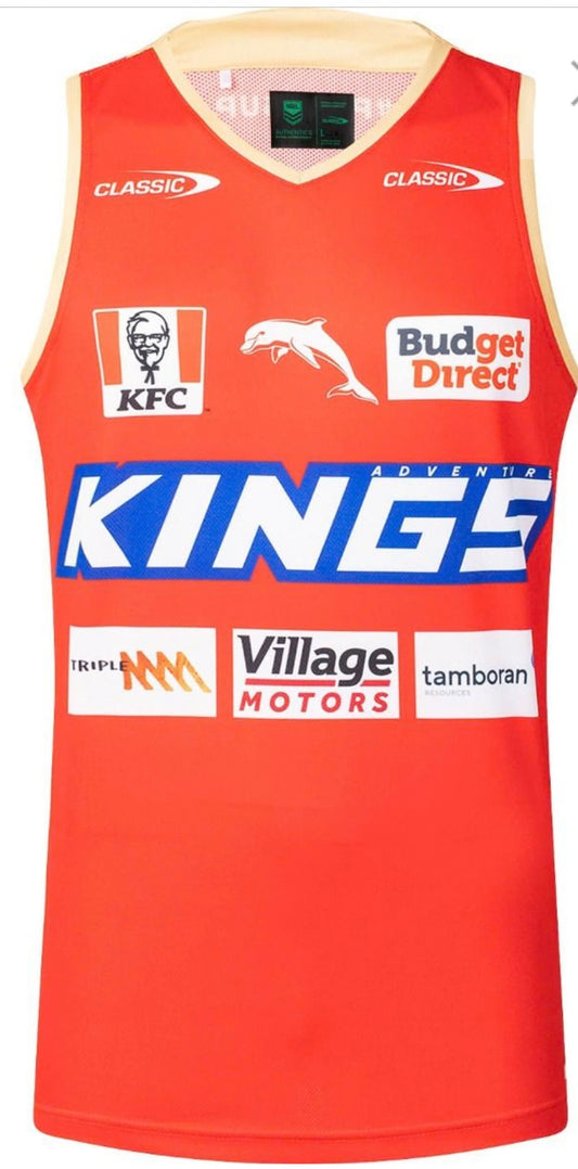 Dolphins rugby league training/gym vest (season 2025) adults