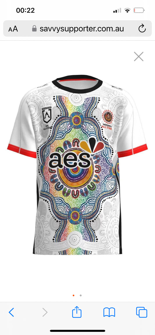 NRL INDIGENOUS ALL STARS TRAINING T-SHIRT