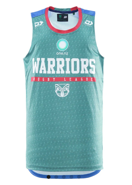2026 NEW ZEALAND WARRIORS ADULTS TRAINING/GYM VEST - GREEN