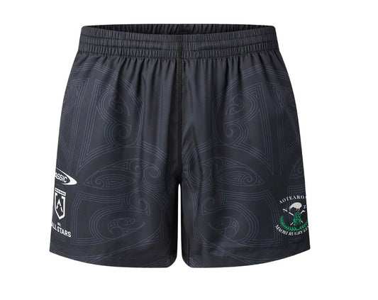 NRL Māori All stars training/gym shorts with zip pockets (season 2026)