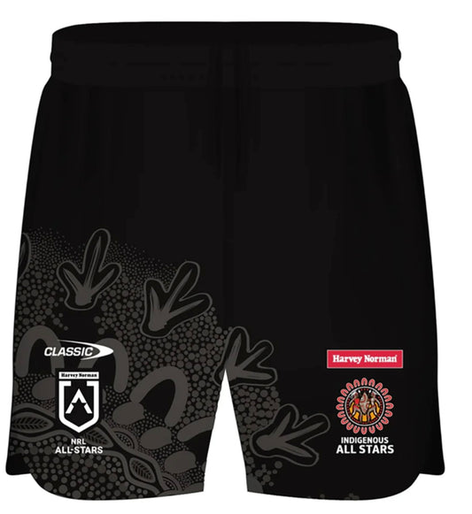 Indigenous All Stars training shorts with zip pockets (season 2024)