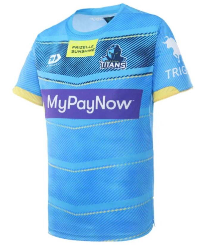 GOLD COAST TITANS TRAINING T-SHIRT (blue)