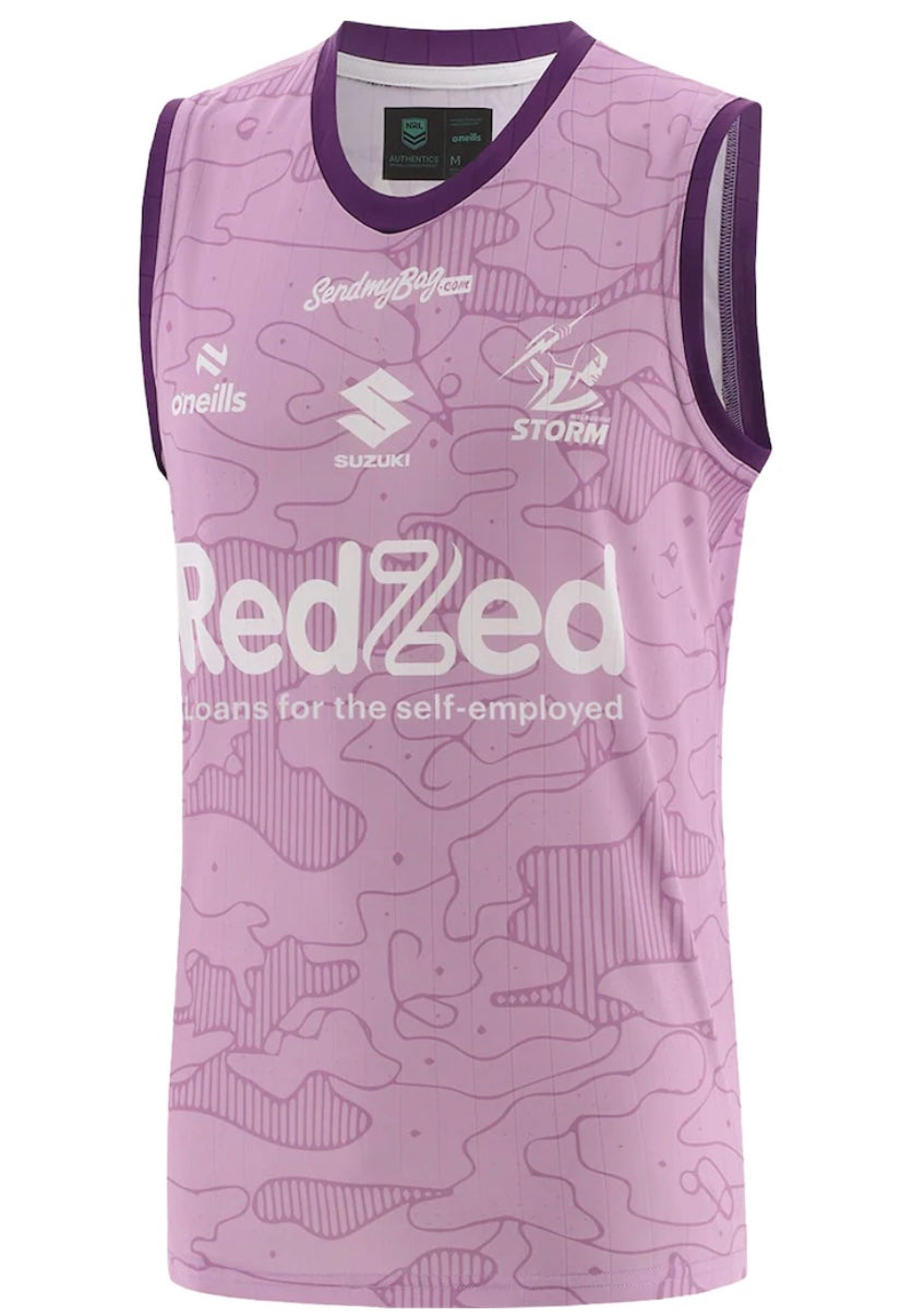 Melbourne Storm training/gym vest lilac (season 2026) Adults