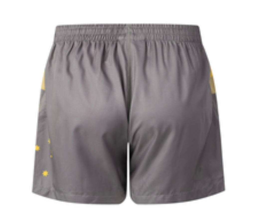 AUSTRALIAN KANGAROOS TRAINING/GYM SHORTS WITH POCKETS season 2025 (adults) grey