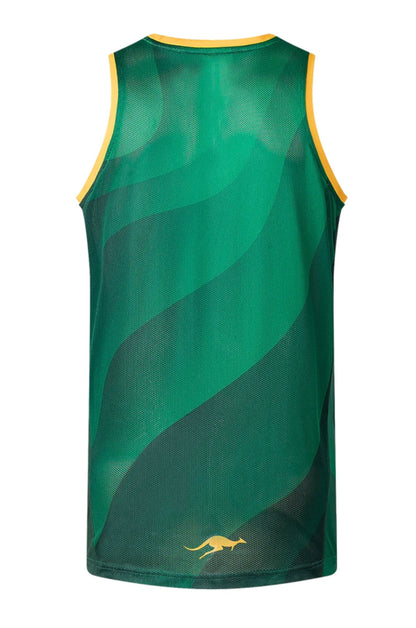 Australian Kangaroos training/gym vests season 2025 (adults) green
