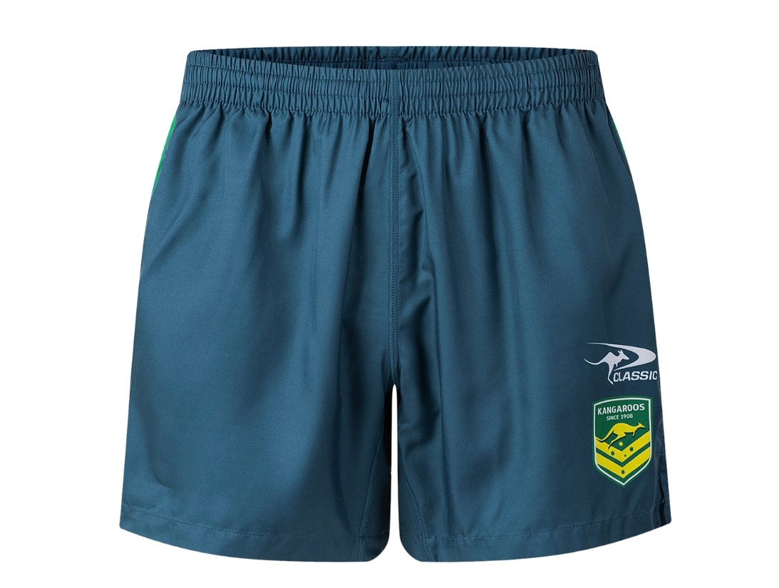 AUSTRALIAN KANGAROOS TRAINING/GYM SHORTS WITH POCKETS Navy (season 2025)