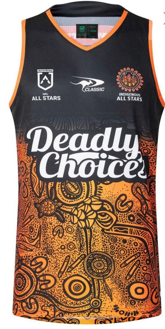 NRL indigenous All Stars rugby league training/gym vest (season 2025)